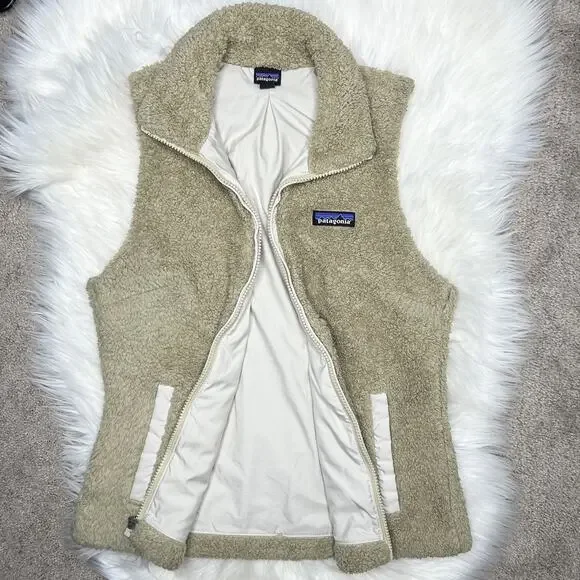 PATAGONIA Los Gatos Fleece Vest Womens Small Gorpcore Winter Sustainable Teddy - Picture 4 of 9